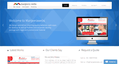 Desktop Screenshot of manjeerawebs.com